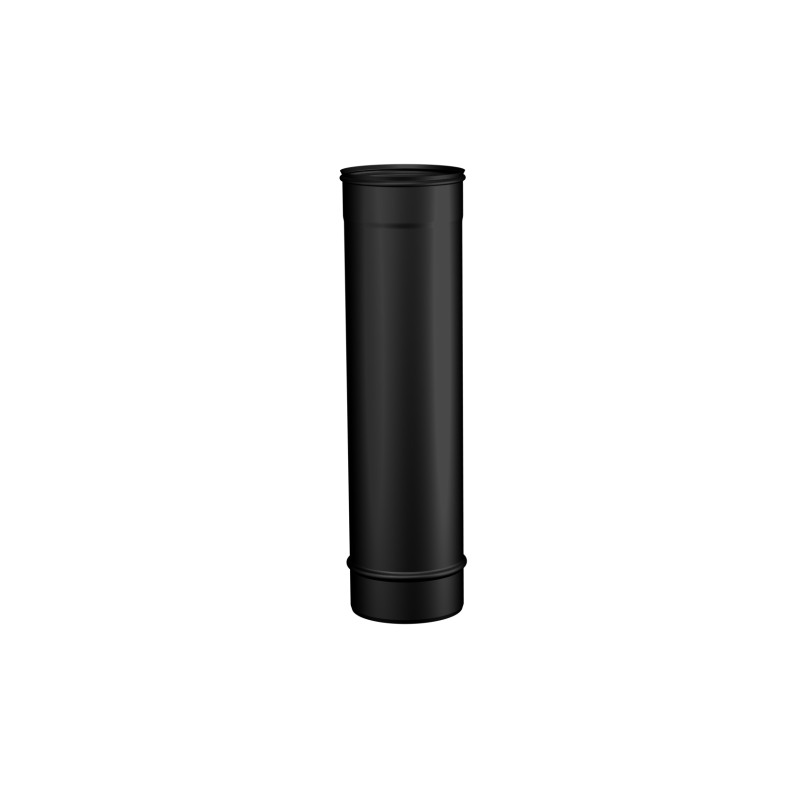 Pelletkachel rookkanaal zwart RVS, Ø100mm premium line, 500mm pijp - 10017