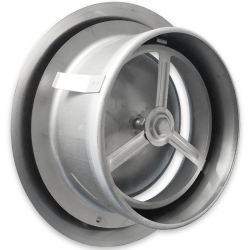 Ventilatierooster Ø125mm RVS RondAfvoer - 10722