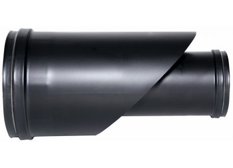 Concentrisch rookkanaal RVS, enkelwandig aansluitstuk, diameter Ø100-150mm - 1094