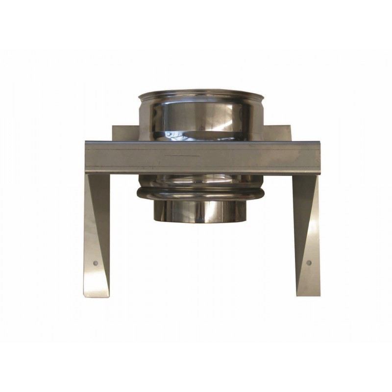 Rookkanaal RVS, Stoelconstructie 35cm lang, diameter Ø100-150 - 1590
