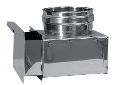 Opvangbak met aslade t.b.v. T-stuk Ø130mm - 2214