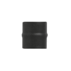 Kachelpijp zwart geëmailleerd, Aansluitstuk mannelijk, diameter Ø120 - 3998