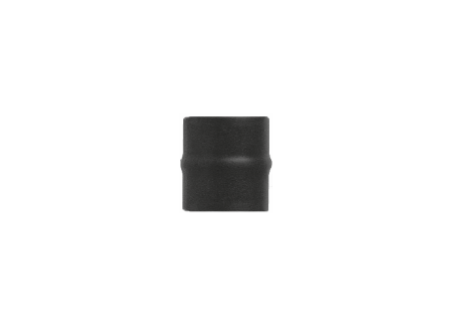 Kachelpijp zwart geëmailleerd, Aansluitstuk mannelijk, diameter Ø140 - 4002