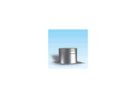 Dubbelwandig rookkanaal RVS, beginelement met condensafvoer en ondersteuningsplaat, diameter Ø350/400 - 4947 Dubbelwandig rookkanaal RVS, beginelement met condensafvoer en ondersteuningsplaat, diameter Ø350/400 - 4947