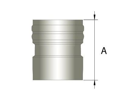 Flexibel rookkanaal, verbindingsstuk FLEX-EW Ø250mm (vrouwelijk) - 596