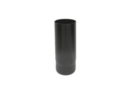 Kachelpijp zwart geëmailleerd staal, diameter Ø120, 500mm pijp - 6266