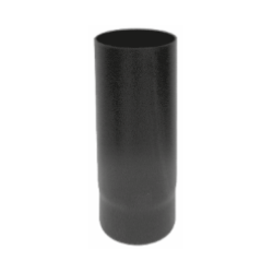 Kachelpijp zwart geëmailleerd staal, diameter Ø130, 500mm pijp - 6267