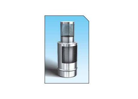 Concentrisch rookkanaal RVS, diameter Ø100-150, horizontaal eindkap - 7361