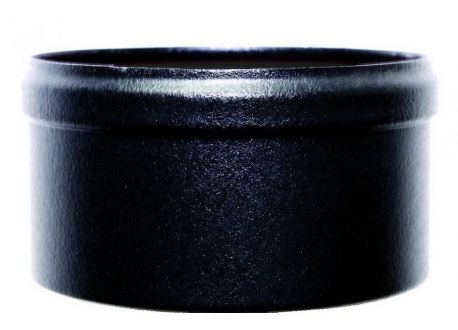 Condensatie cap zwart metaal, diameter Ø80mm. - 9841