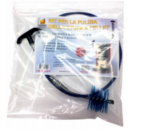 Schoonmaak set voor pelletkachel, 3 meter Ø80mm