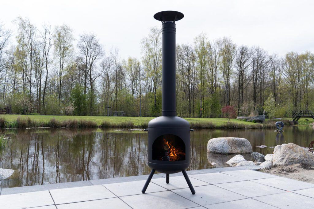 Liv Zwart: RVS Tuinhaard, terrashaard (incl. 1,5M. rookkanaal)