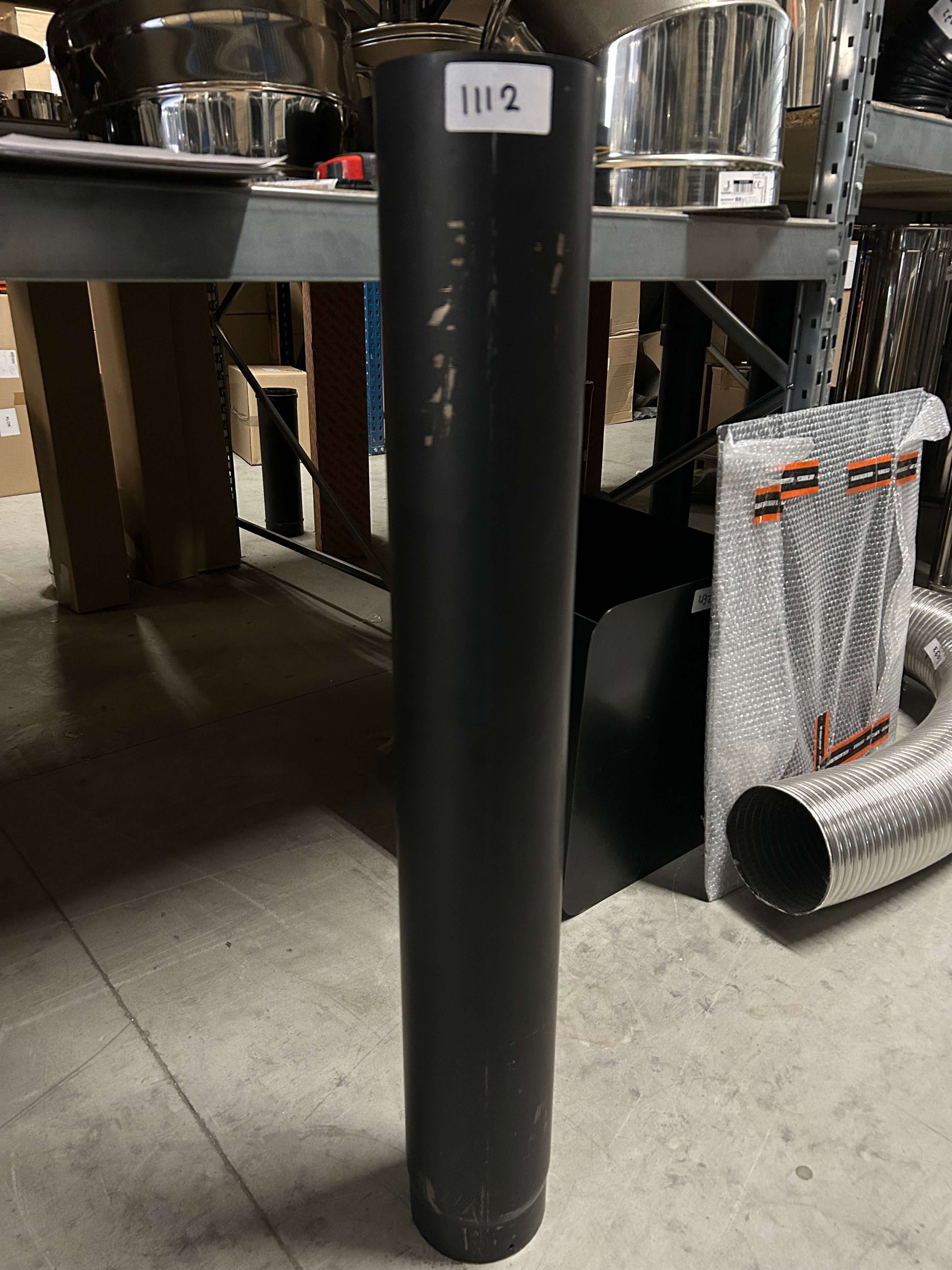 Outlet dikwandig staal 1000mm pijp ø140mm
