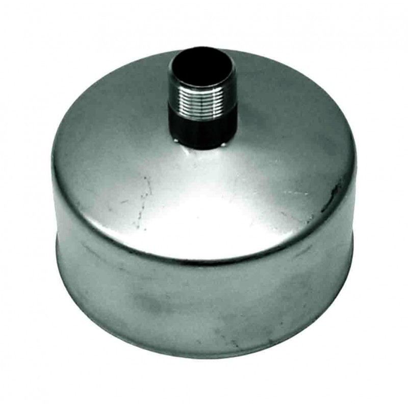 Rookkanaal RVS, Deksel/condens afvoer, diameter Ø350