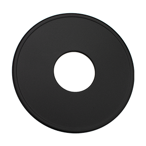 Rookkanaal pellet kachel 100mm staal rozet  randbreedte 100mm