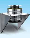 Dubbelwandig rookkanaal RVS, diameter Ø250-300, stoelconstructie