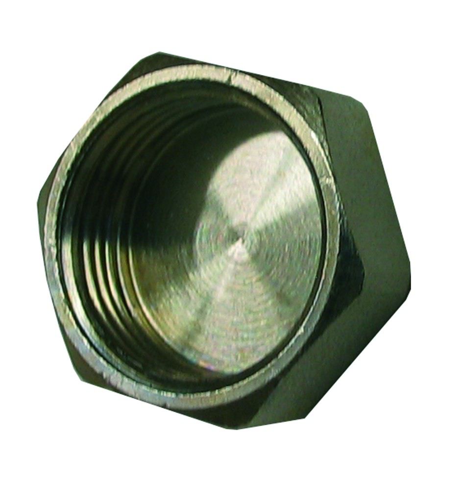 Blindwartel ½”, vernikkeld messing