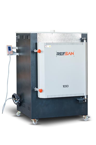Refsan RS100 Voorlader Keramiekoven 100L, 1320C, 230V/400V