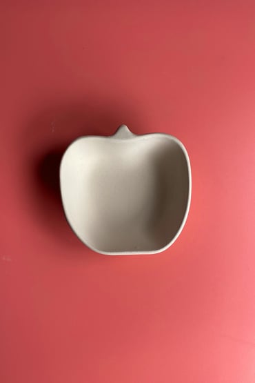 Apple appetizers schaaltje van keramiek biscuit - 9,5 cm