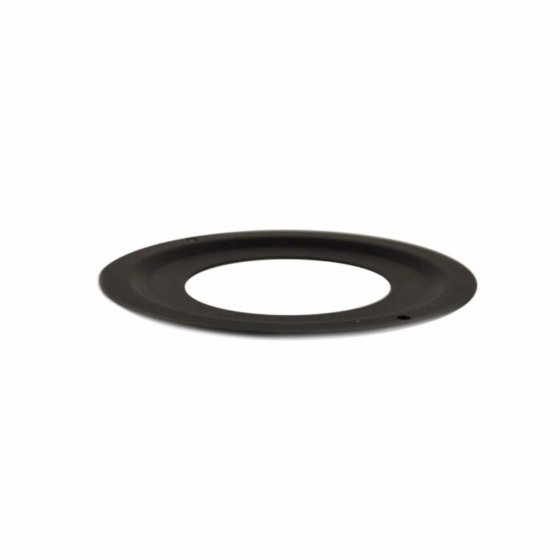 Rozet zwart klein, diameter Ø80mm.
