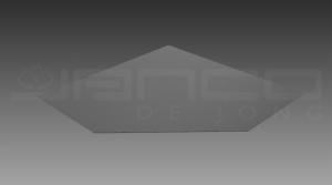 VLOERPLAAT 990X990MM 45 GRADEN