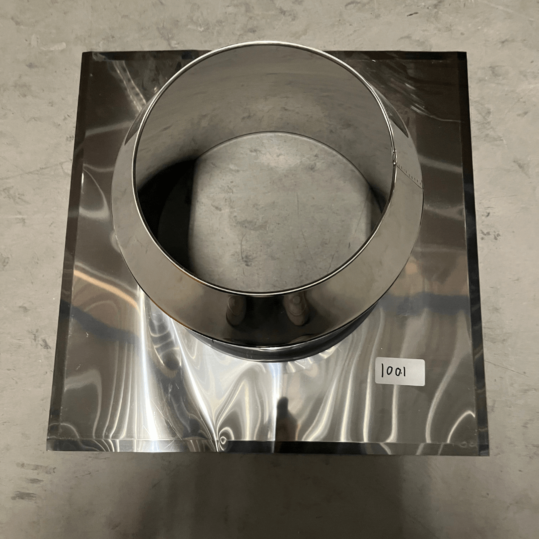 Dakplaat plat dak 0-5° ø230mm incl stormkraag.
