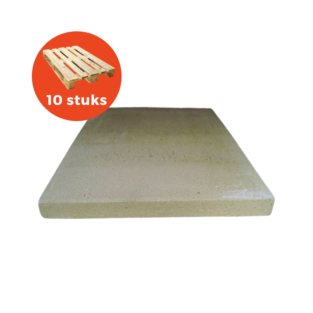 Premium Vuurvaste tegel 380x340x20mm Wit vanaf 10 stuks