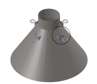 Rookkap rond Ø700mm