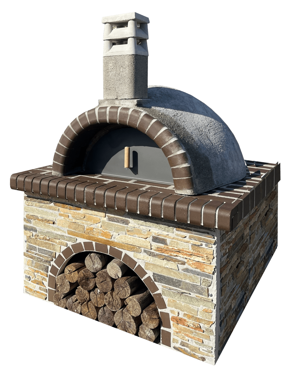 Pizzaoven Sxistolithos Stone Sykis Brown Firebrick Professional