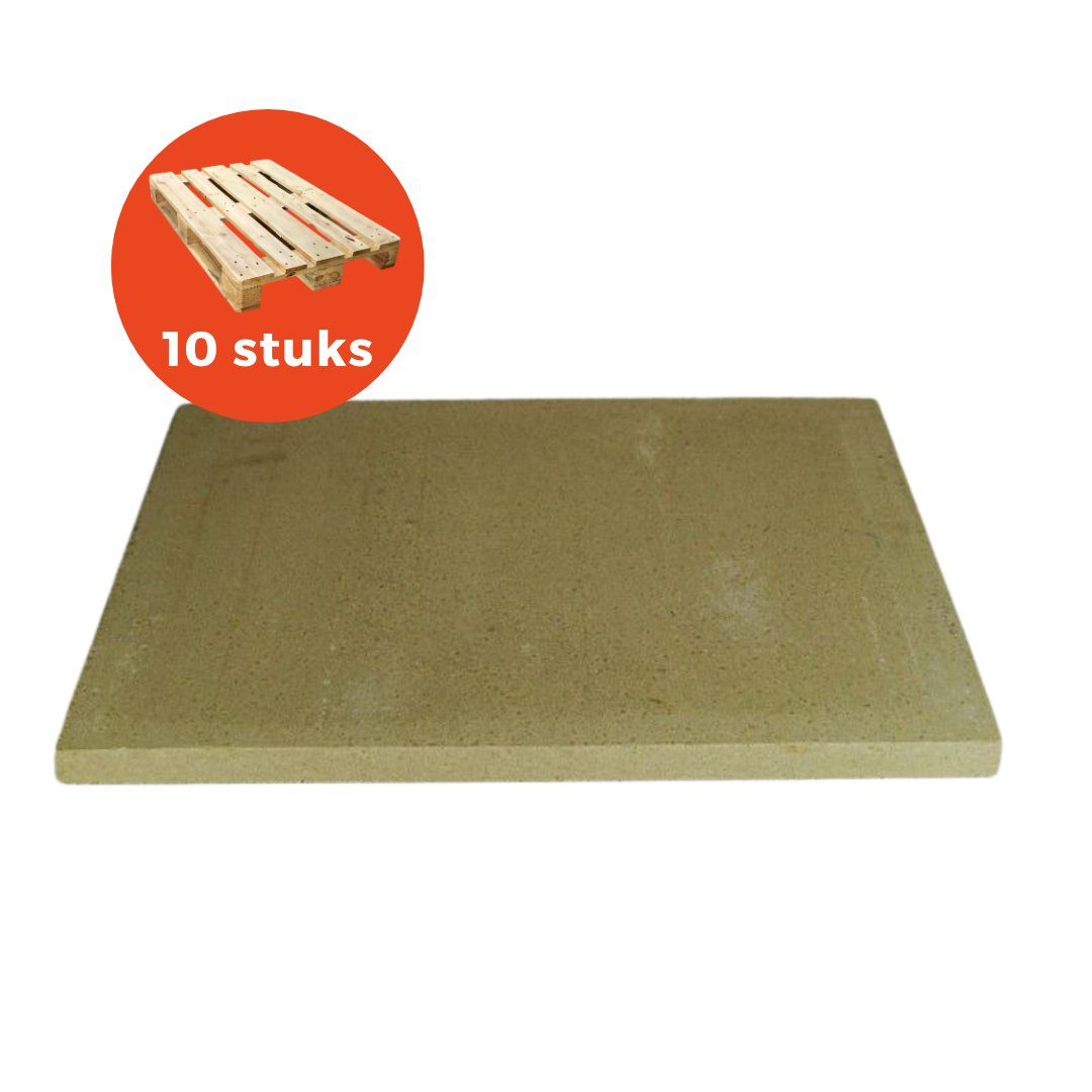 Pizzasteen / pizzategel 400x300x20mm WIT vanaf 10 stuks