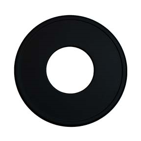 Rookkanaal pellet kachel 100mm staal rozet  randbreedte 70mm