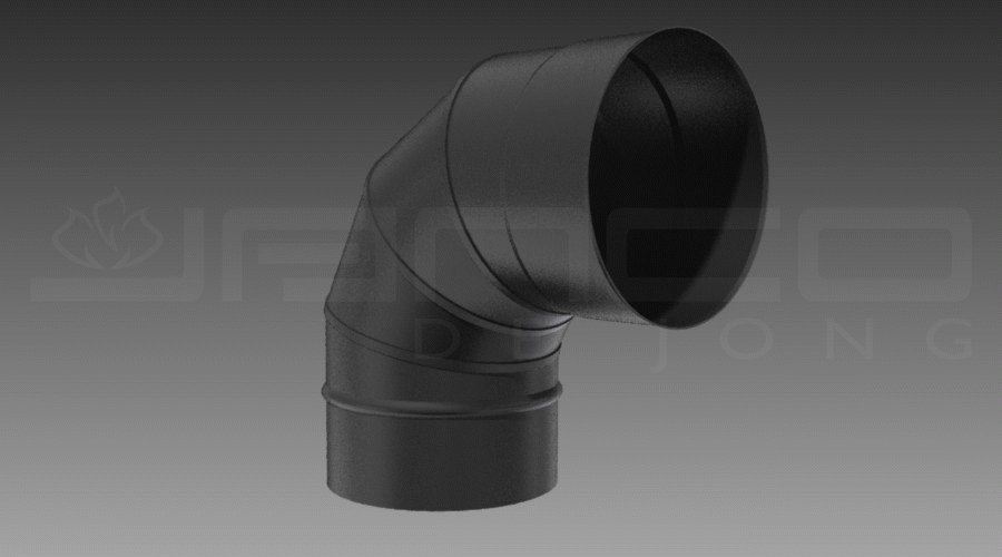 Jacobus bocht enkelwandig 90 graden diameter 130mm