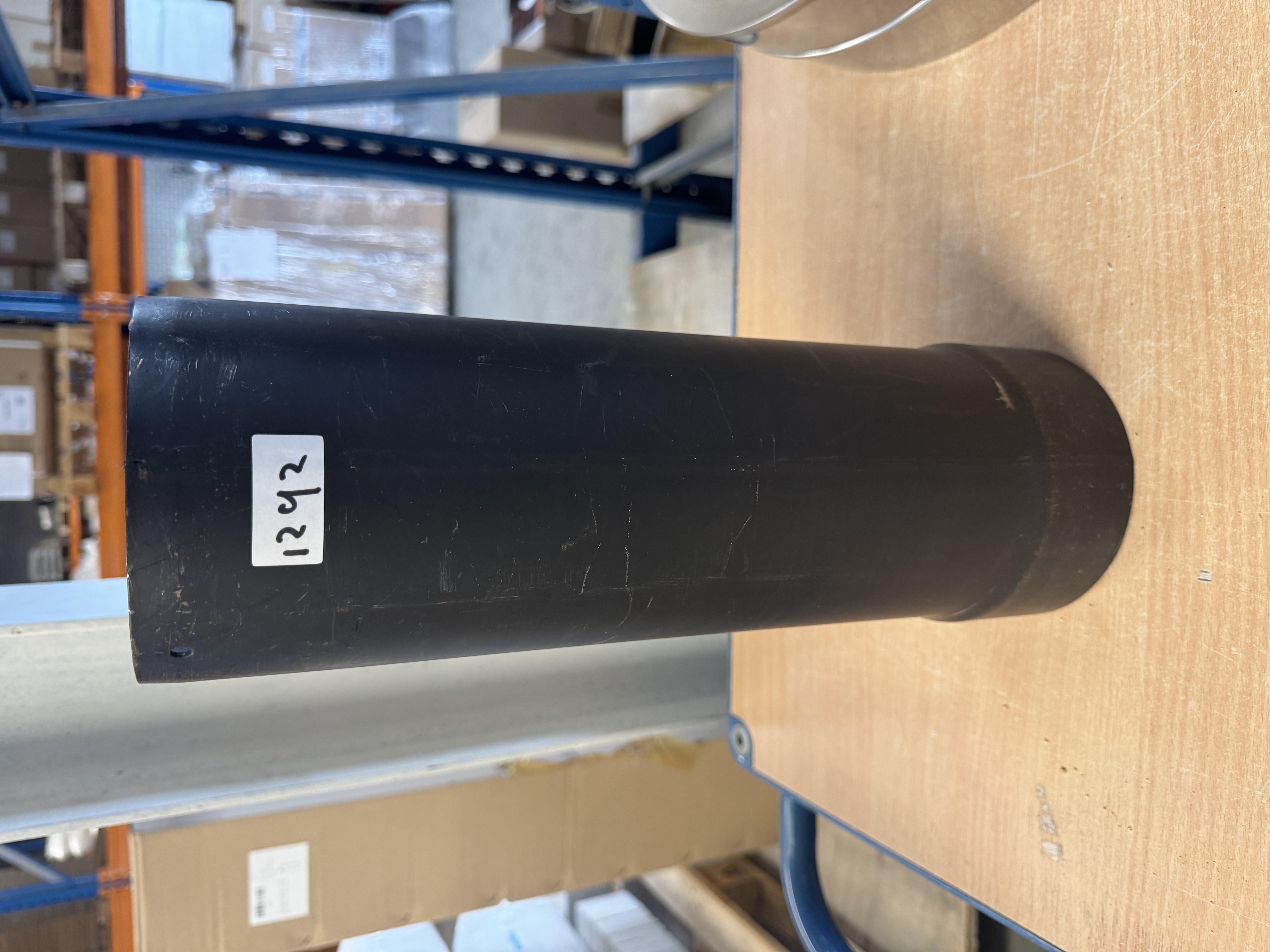 Outlet dikwandig staal ø130mm paspijp schuifgedeelte