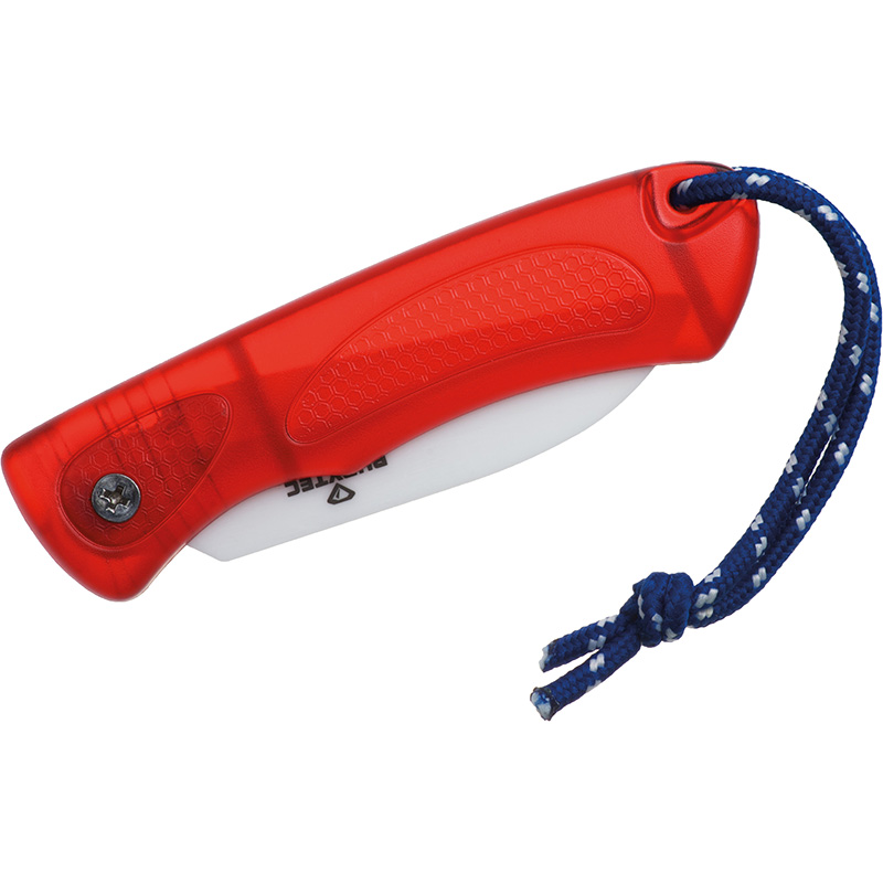 Rubytec Ceramic Mini Foldable Knife red