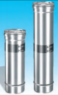 Concentrisch rookkanaal RVS, diameter Ø130-200, telescoopelement