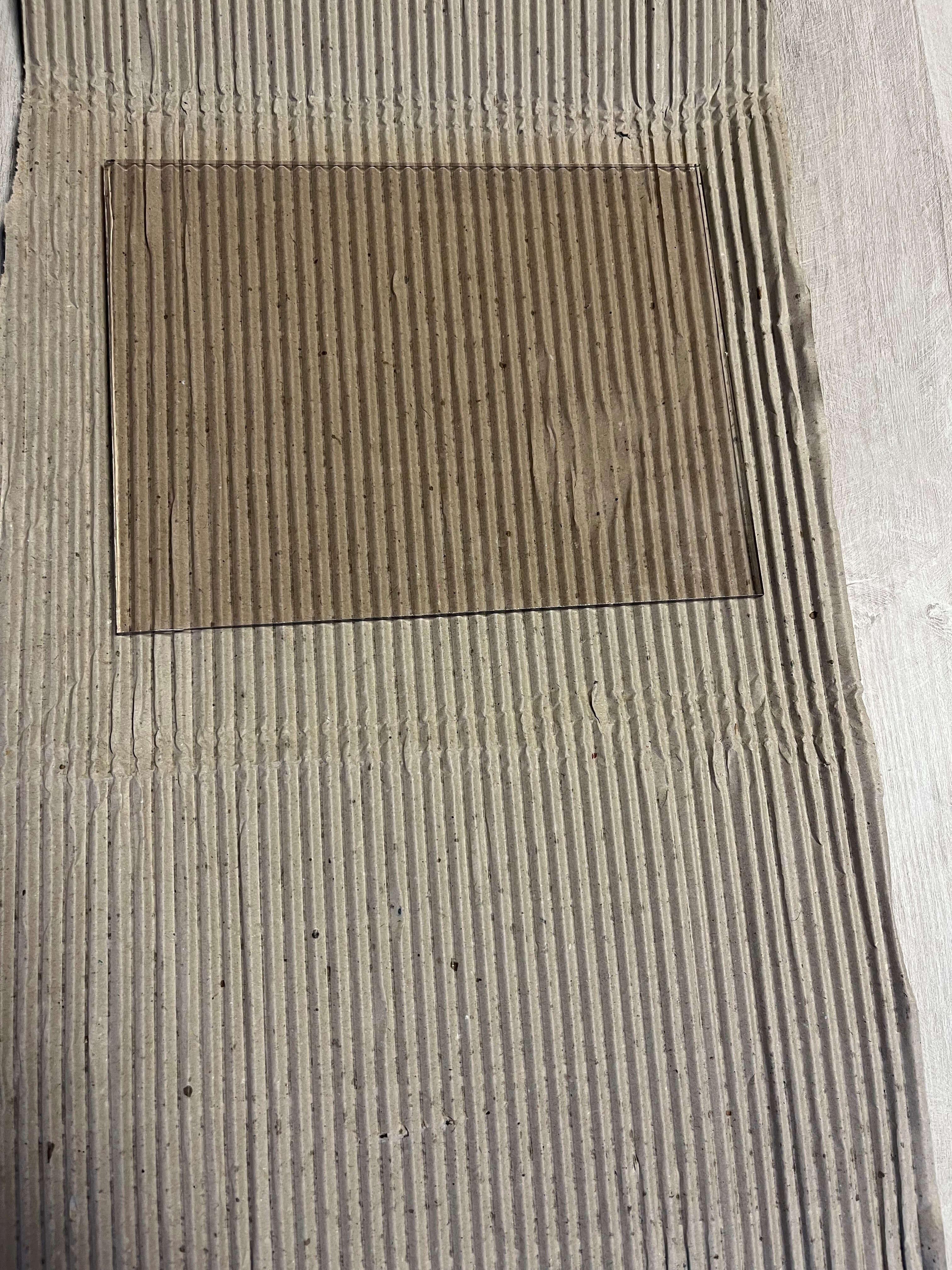 Glasplaat op maat 22x17cm