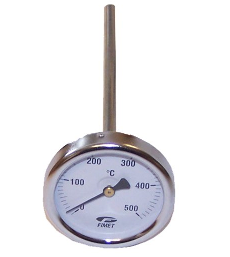 Fimet inbouw thermometer, tot 500°C