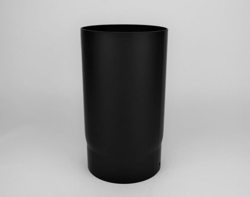 Kachelpijp dikwandig staal, diameter Ø125, 250mm pijp