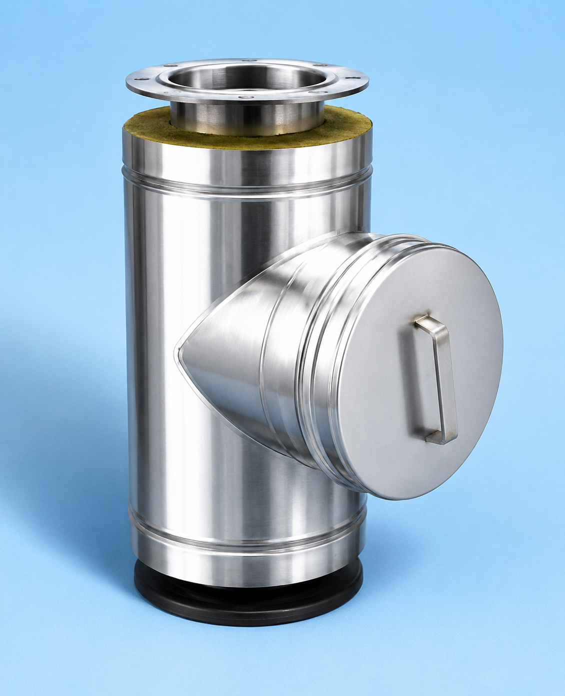 DUBBELWANDIG ROOKKANAAL RVS MET FLENSAANSLUITING, DIAMETER Ø200-250MM, linear element met rook controle