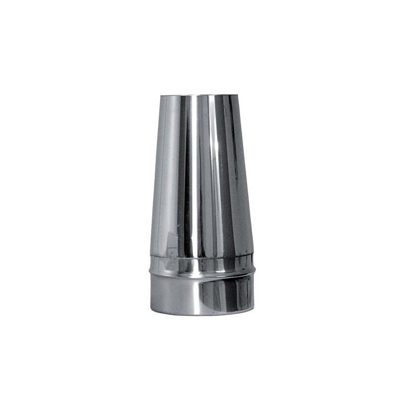 Enkelwandig RVS conische open kap, diameter Ø230mm