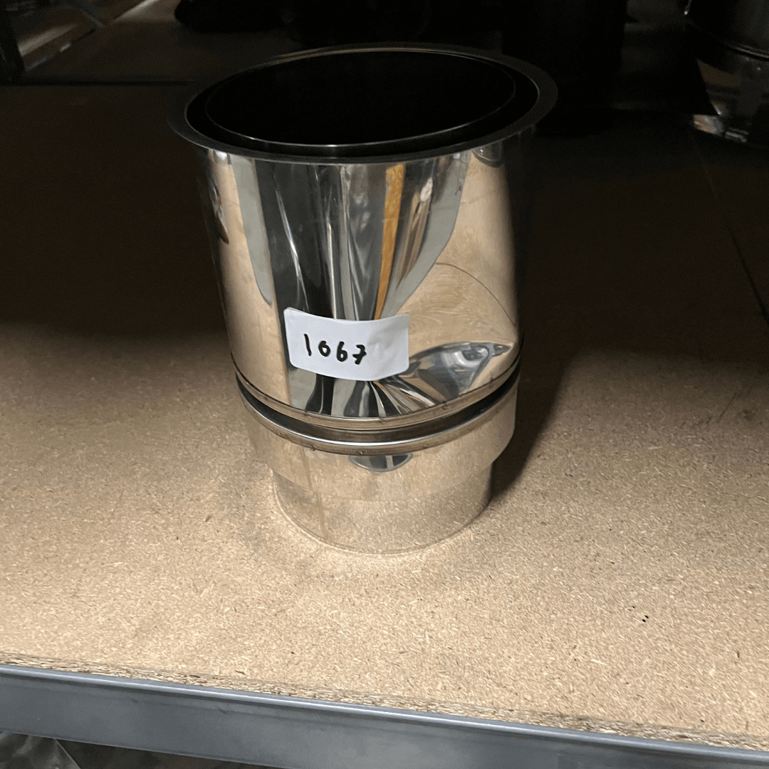 Enkelwandig RVS Nisbus ø150mm.