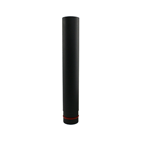 Rookkanaal pellet kachel 100mm staal 2000mm pijp