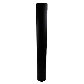 Kachelpijp zwart RVS Premium Ø130mm 80-900 schuifpijp