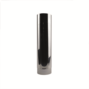 Enkelwandig rookkanaal 125mm met strakke gladde aansluiting 250mm pijp