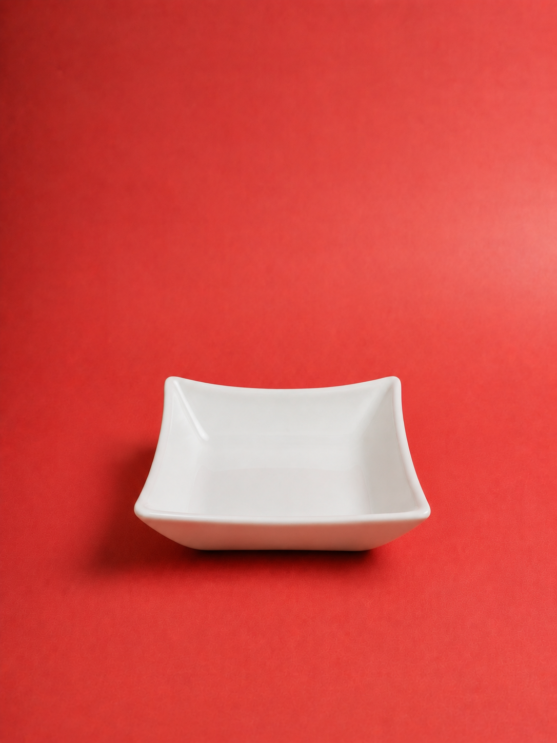 Vierkant bordje van biscuit steengoed - 14 cm Kayra