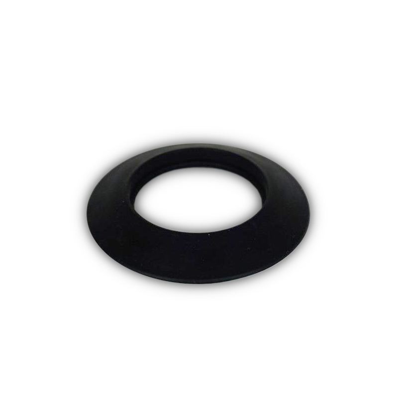 Rozet siliconen zwart, diameter Ø150