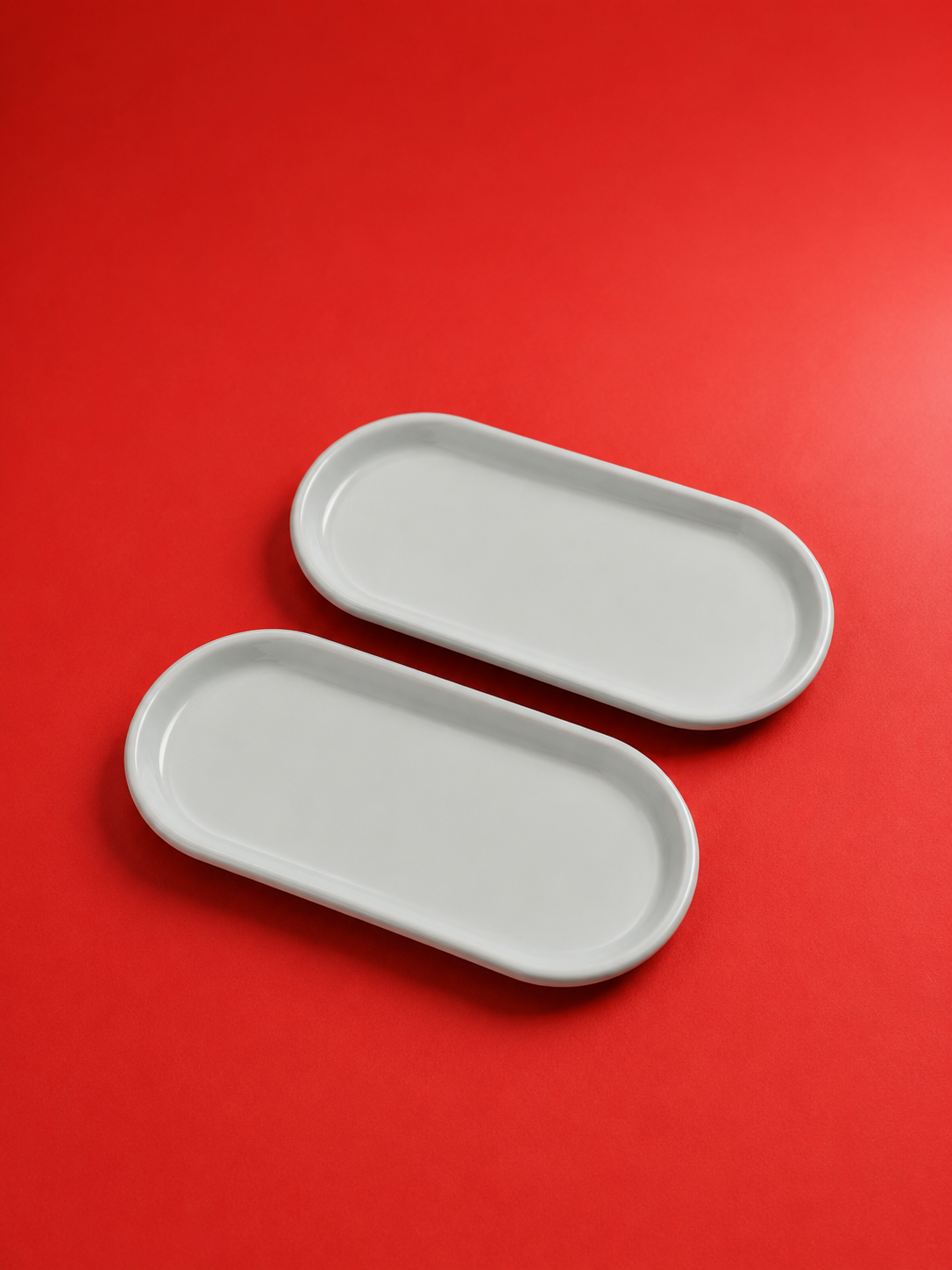 Ovaal serveerbord van biscuit steengoed - 20,5 x 9 cm Gastro