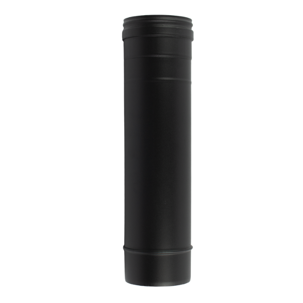 Pelletkachel rookkanaal zwart RVS, Ø100mm premium line, telescoop element