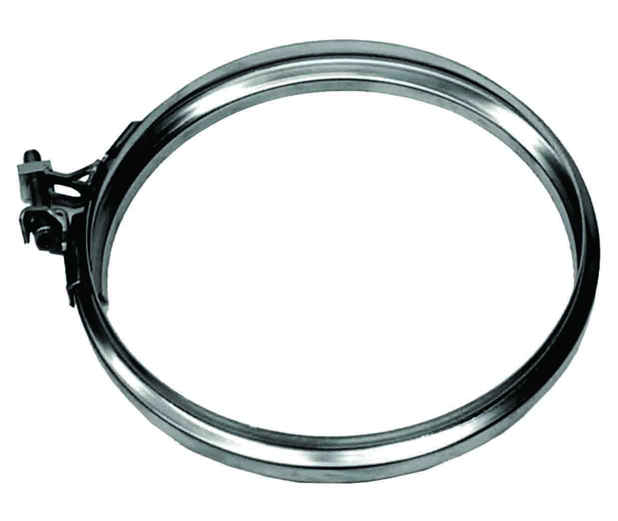 Rookkanaal RVS, klemband, diameter Ø130