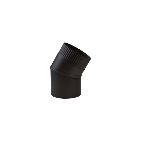 Kachelpijp antraciet RVS Premium Ø130mm 30 graden bocht