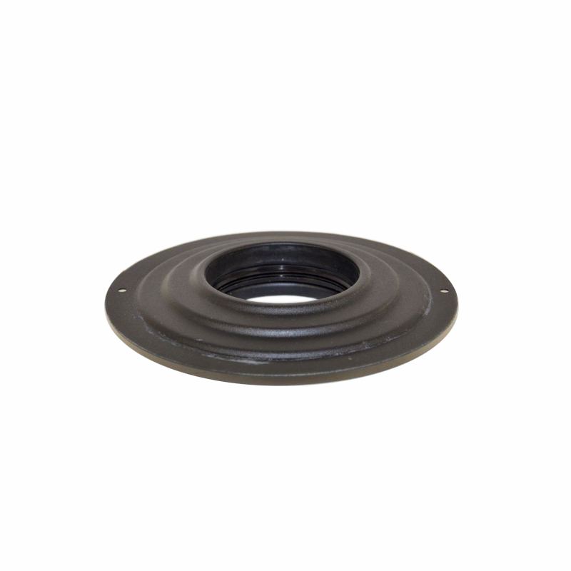 Rozet zwart groot, diameter Ø80mm.